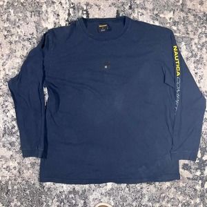 Vintage 90s Nautica Competition Long‎ Sleeve Tee
